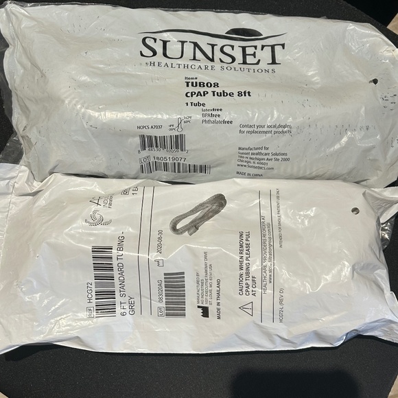 2 New / Sealed CPAP Standard Tubing 6 ft. & 8 ft - Picture 2 of 2